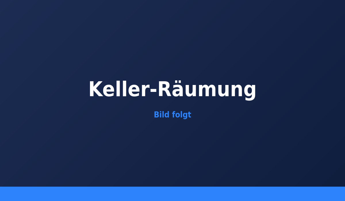 Keller-Räumung von Entrümpelungslegenden